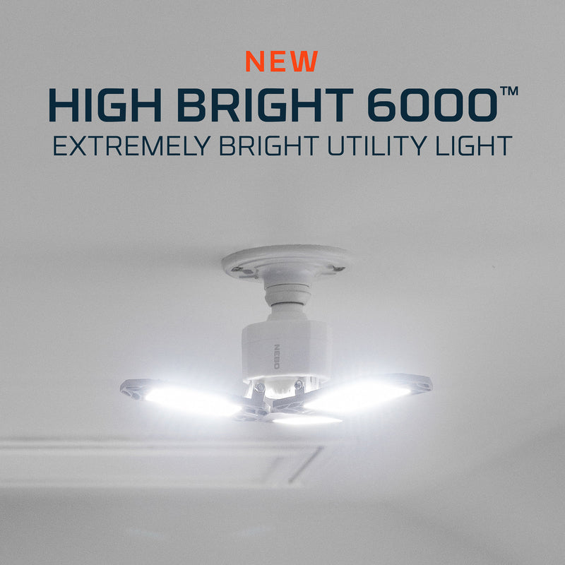 NEBO High Bright 6000 lm LED String/Linkable Utility Light