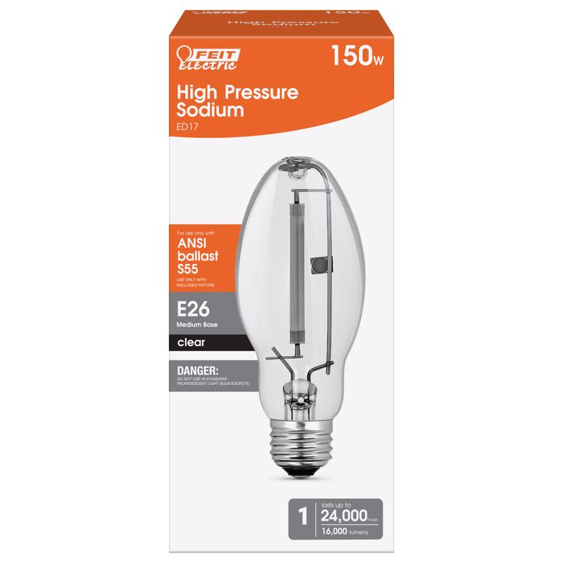 Feit 150 W ED17 HID Bulb 16000 lm Soft White High Pressure Sodium