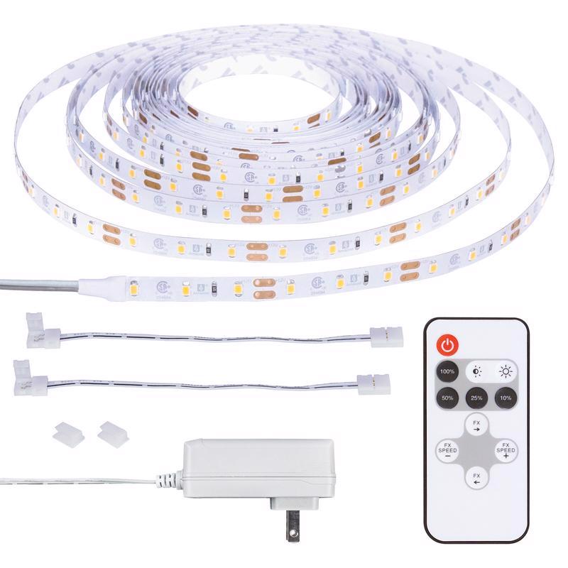 Armacost Lighting RibbonFlex home 16 ft. L White Plug-In LED Smart-Enabled Strip Tape Light Kit