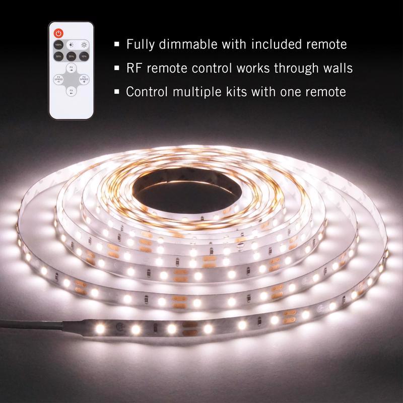 Armacost Lighting RibbonFlex home 16 ft. L White Plug-In LED Smart-Enabled Strip Tape Light Kit