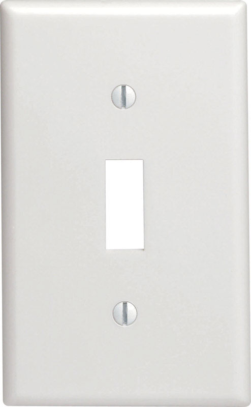 Leviton White 1 gang Nylon Toggle Wall Plate