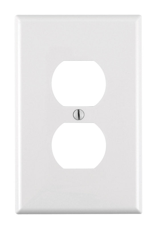Leviton White 1 gang Nylon Duplex Wall Plate