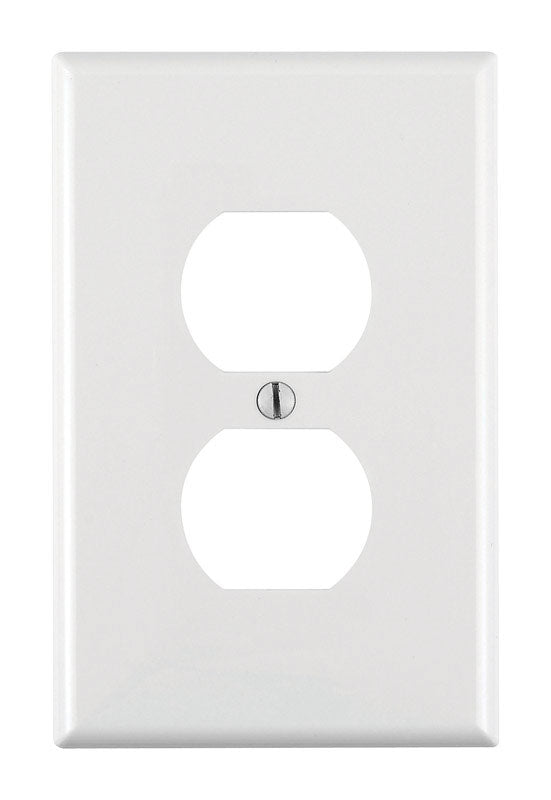 Leviton White 1 gang Nylon Duplex Wall Plate