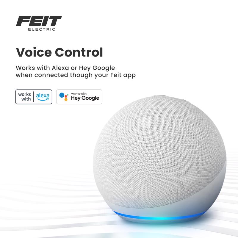 Feit Smart Home Frost White 5.1 in. W Aluminum LED Smart-Enabled Dimmable Recessed Downlight 8 W