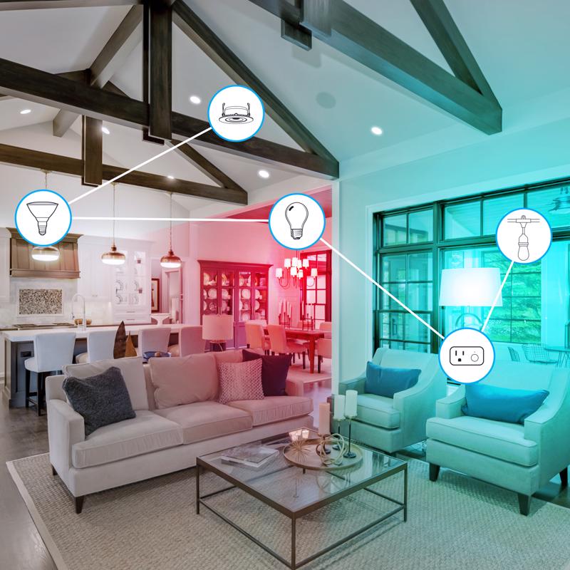 Feit Smart Home Frost White 6 in. W Aluminum LED Smart-Enabled Dimmable Recessed Downlight 11.1 W