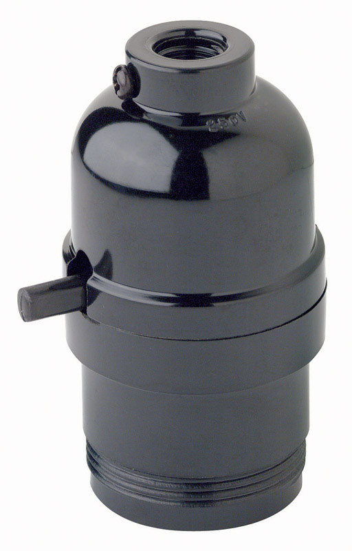 Leviton Plastic Medium Base Push Thru Socket