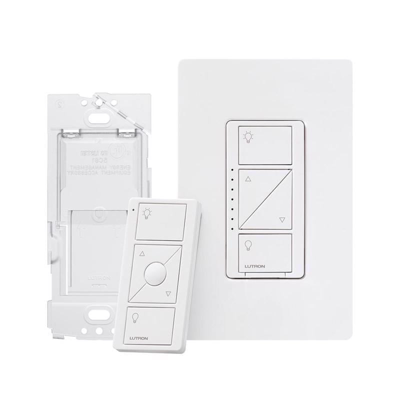 Lutron Caseta White 150 W 3-Way Smart-Enabled Dimmer Switch w/Remote Control