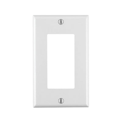 Leviton White 1 gang Thermoset Plastic Wall Plate