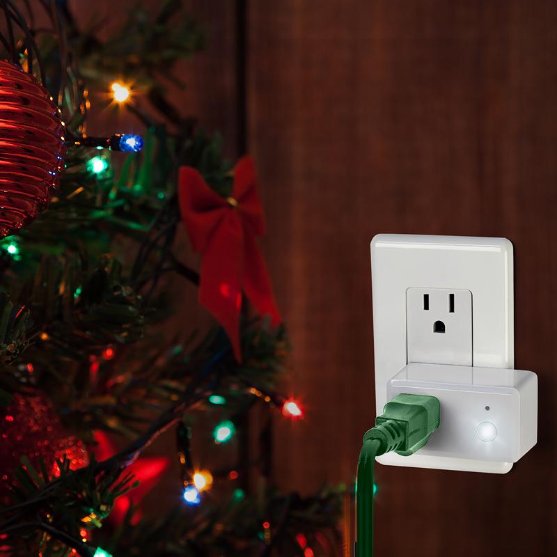 Feit Smart Home Residential Plastic Extension Smart-Enabled Plug with Night Light 1-15R