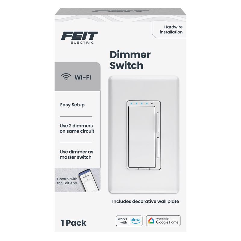 Feit Smart Home White 150 W Toggle Smart-Enabled Dimmer Switch