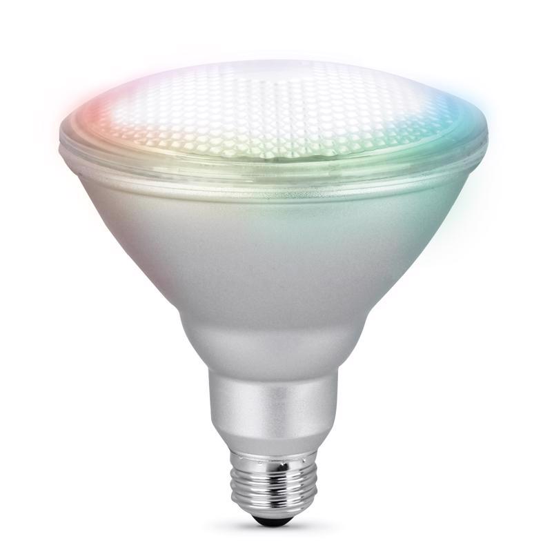 Feit Smart Home PAR38 E26 (Medium) Smart-Enabled LED Bulb Color Changing 90 Watt Equivalence