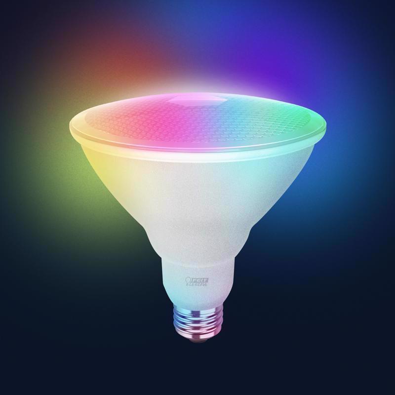 Feit Smart Home PAR38 E26 (Medium) Smart-Enabled LED Bulb Color Changing 90 Watt Equivalence