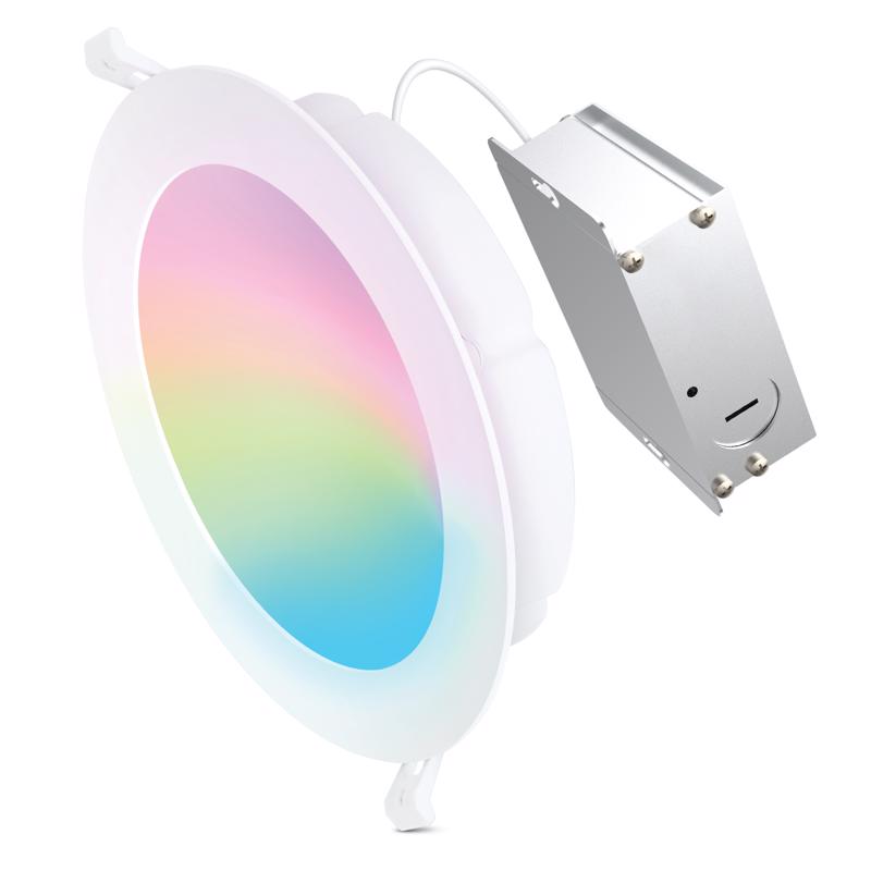 Feit Smart Home Frost White 6 in. W Aluminum LED Smart-Enabled Canless Recessed Downlight 15 W