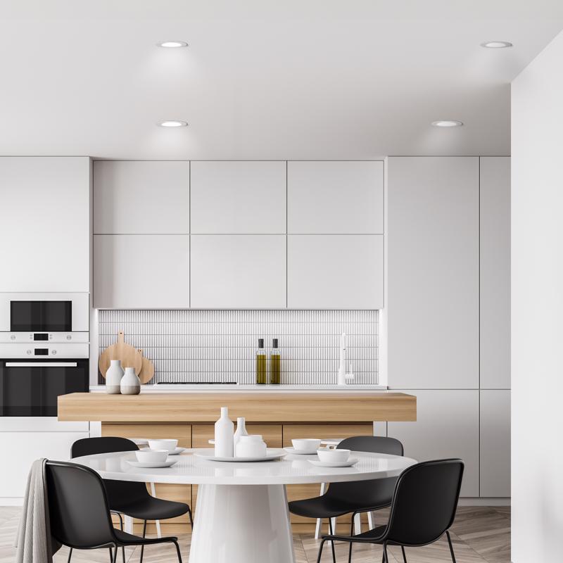 Feit Smart Home Frost White 6 in. W Aluminum LED Smart-Enabled Canless Recessed Downlight 15 W