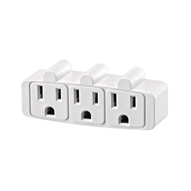 Leviton Grounded 3 outlets Outlet Adapter