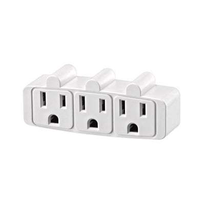 Leviton Grounded 3 outlets Outlet Adapter