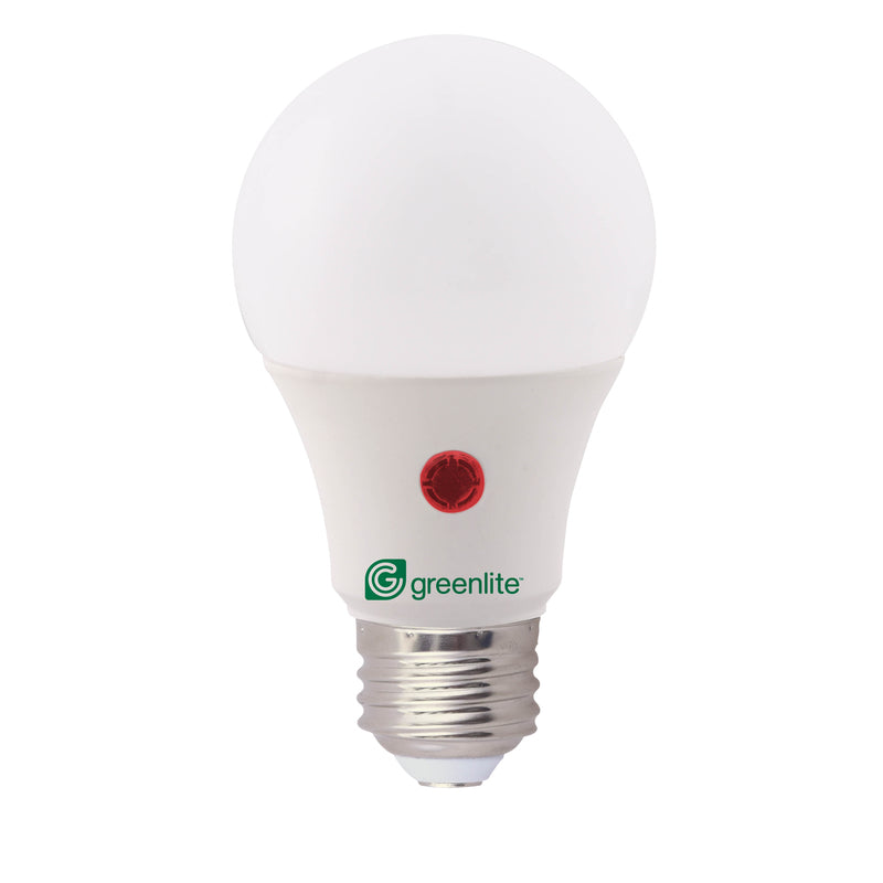 Greenlite A19 E26 (Medium) LED Dusk to Dawn Bulb Bright White 60 Watt Equivalence