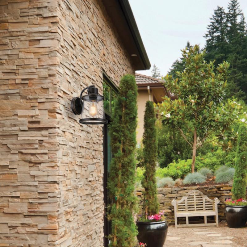 Globe Electric Charlie 1-Light Oil Rubbed Bronze Rustic Wall Sconce
