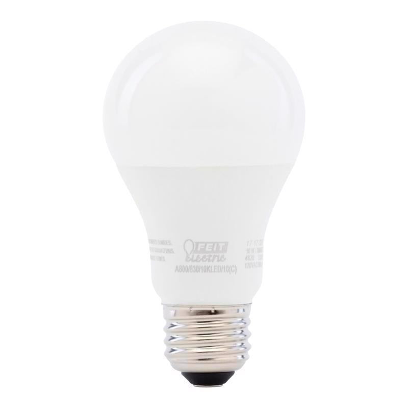 Feit A19 E26 (Medium) LED Bulb Soft White 60 Watt Equivalence 24 pk