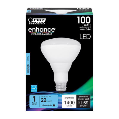 Feit BR30 E26 (Medium) LED Bulb Daylight 100 Watt Equivalence