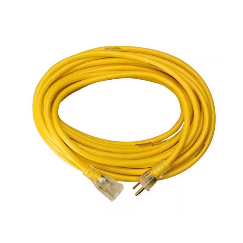 Yellow Jacket Outdoor 50 ft. L Yellow Extension Cord 14/3 SJTW