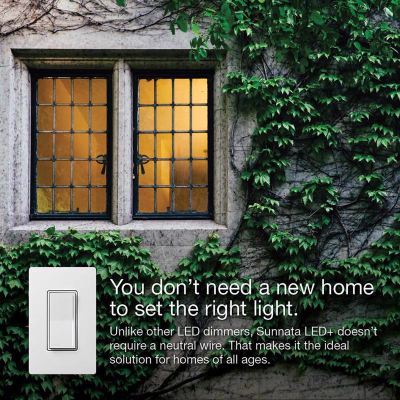 Lutron Sunnata 1.25 amps Single Pole 3-Way Dimmer Switch White