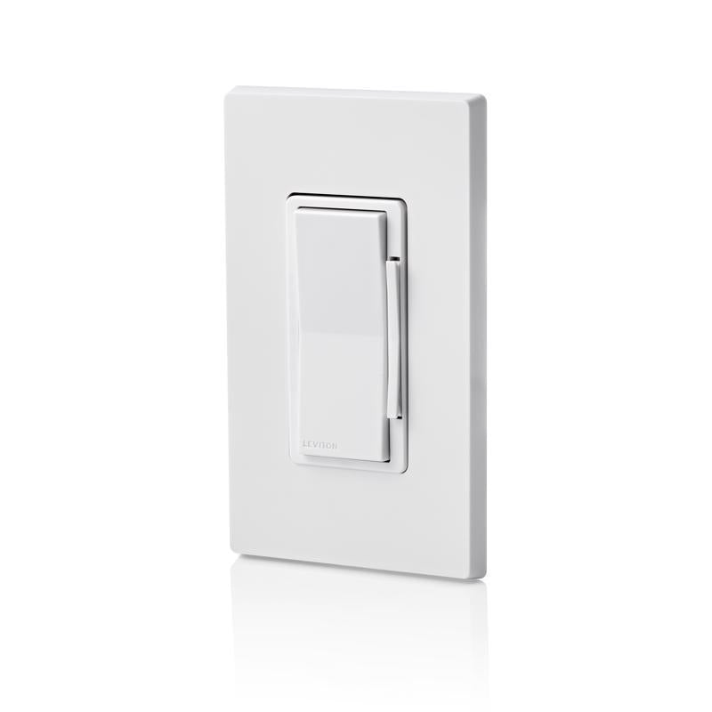 Leviton Decora White 600 W Toggle Smart-Enabled Dimmer Switch