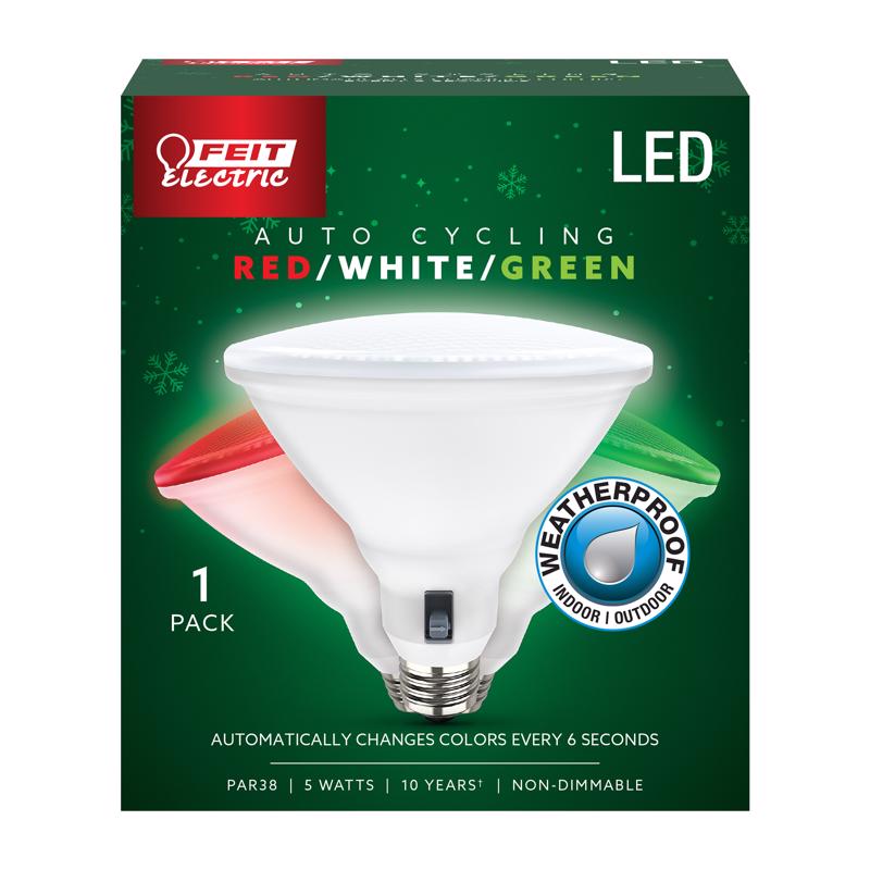Feit PAR38 E26 (Medium) LED Bulb Color Changing 6 Watt Equivalence
