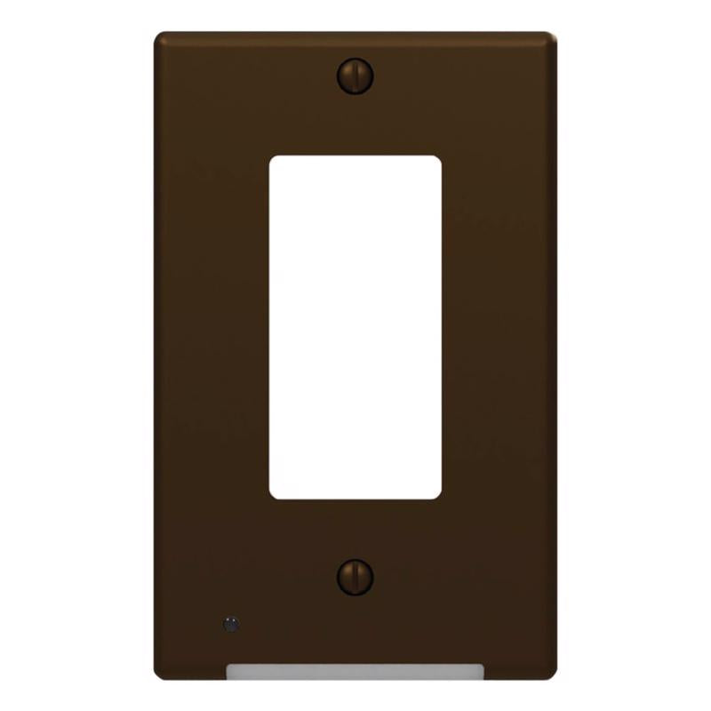 Westek LumiCover Aged Bronze 1 gang Plastic Duplex Wall Plate