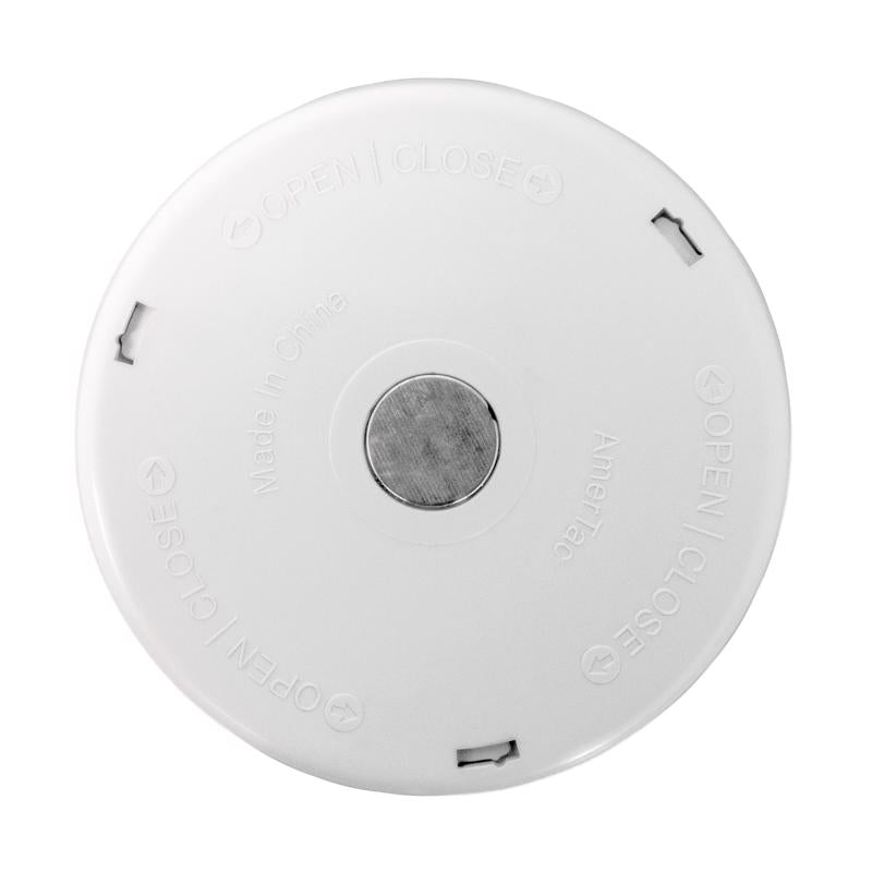 Amertac White Battery Powered LED Puck Light