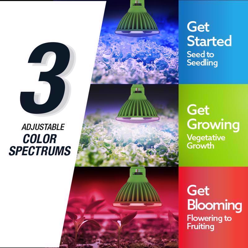 Feit PAR38 E26 (Medium) LED Grow Light Clear 30 Watt Equivalence