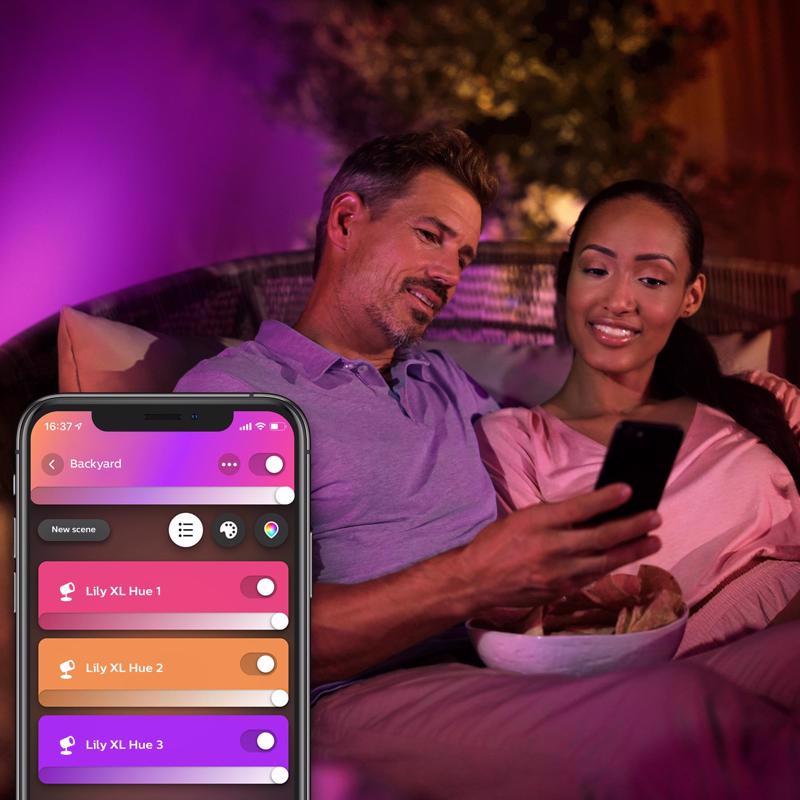 Philips Hue Matte Low Voltage 15 W LED Smart-Enabled Spotlight