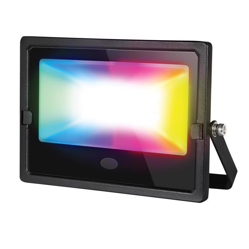 Feit Color Caster Black Plug In/Remote 30 W LED Floodlight