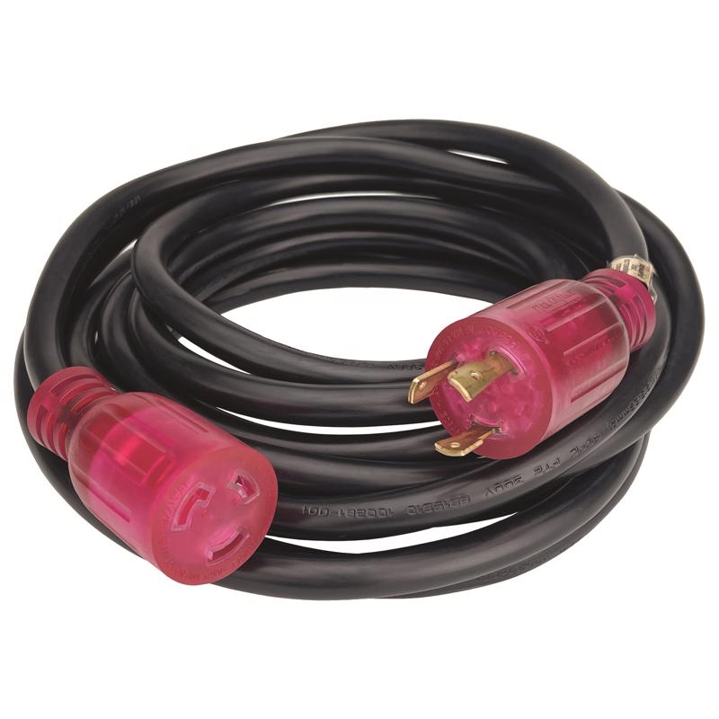 Reliance Controls 10/3 SJTW 120 V 20 ft. L Generator Power Cord