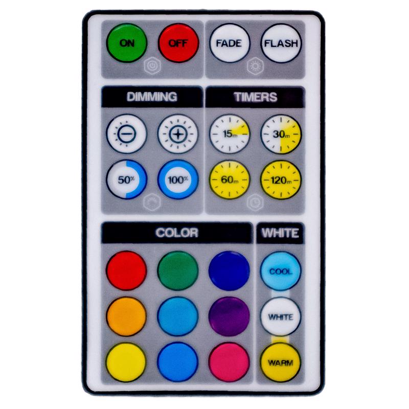 Westek White Battery Powered LED Puck Light with Remote 2 pk