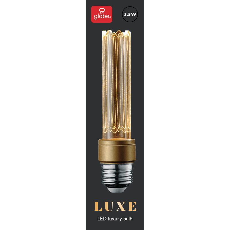 Globe Electric Luxe Tube E26 (Medium) Filament LED Bulb Warm White 40 Watt Equivalence