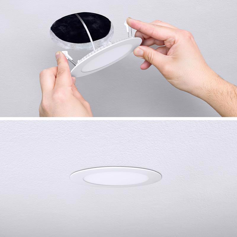 Feit LED Retrofits White 5 in. W Aluminum LED Canless Recessed Downlight 10.3 W