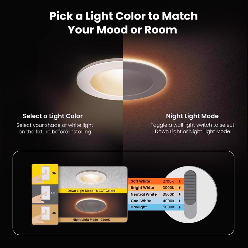 Feit LED Retrofits White 7 in. W Aluminum LED Canless Recessed Downlight 14.6 W