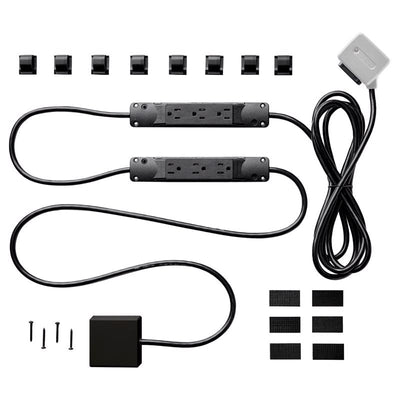 Charg 10 ft. L 7 outlets Surge Protector Black 1000 J