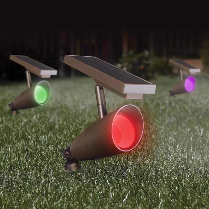 Feit OneSync Bronze Solar Powered/Remote 1 W LED Spotlight