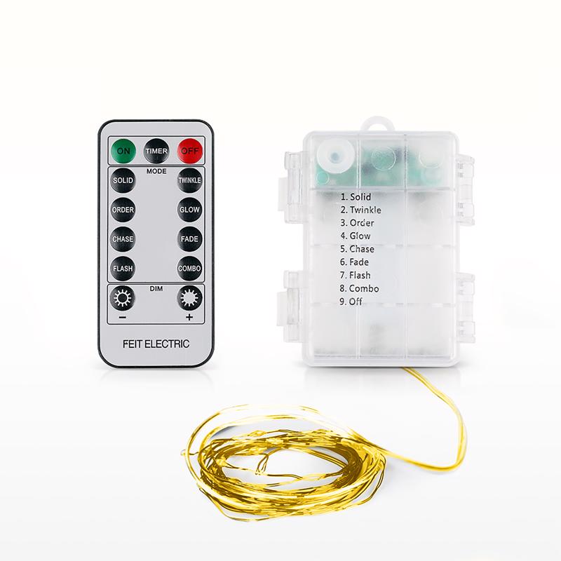 Feit LED Fairy String Lights Warm White 30 ft. 100 lights
