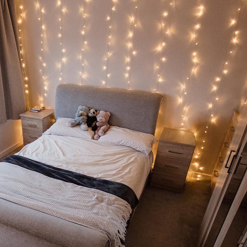 Feit LED Fairy String Light Curtain Warm White 5 ft. 120 lights