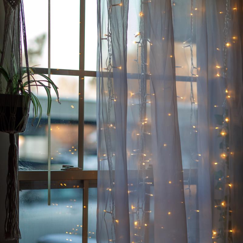 Feit LED Fairy String Light Curtain Warm White 5 ft. 120 lights