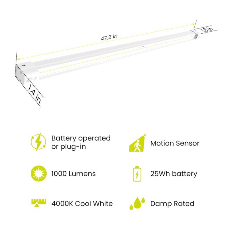 Feit SHOP 48 in. 1-Light each 23 W LED Shop Light