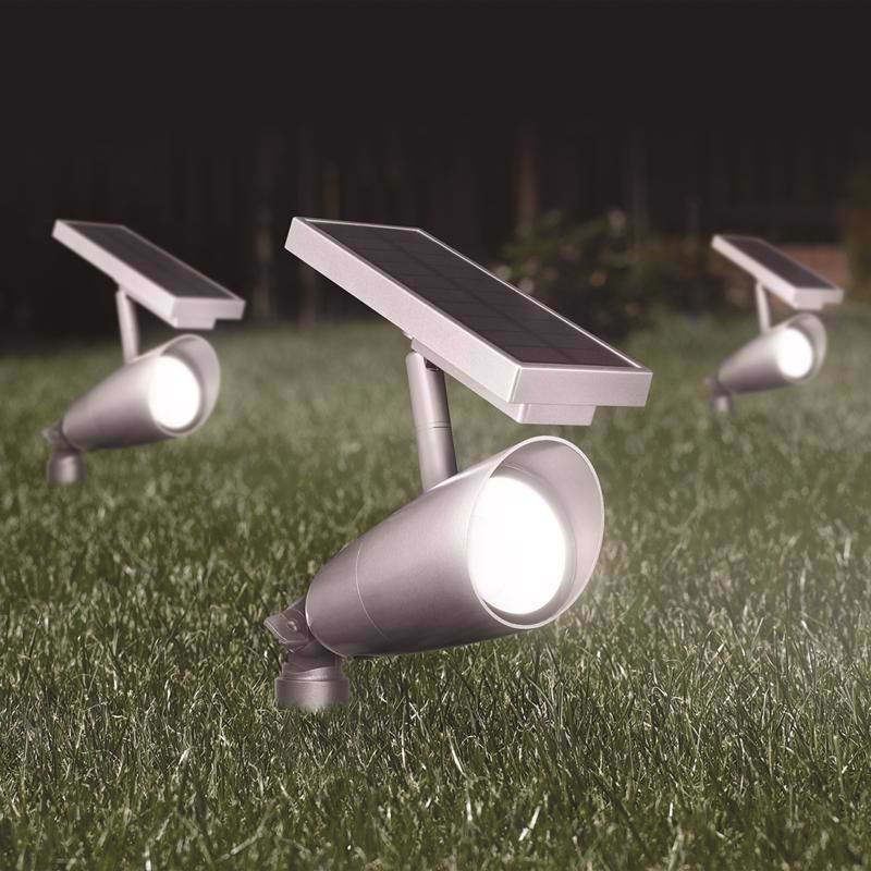 Feit OneSync Brushed Nickel Solar Powered 1 W LED Spotlight