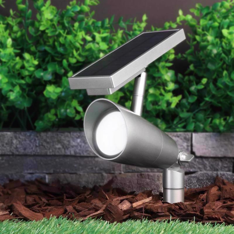 Feit OneSync Dusk to Dawn Solar Powered LED Nickel Spotlight