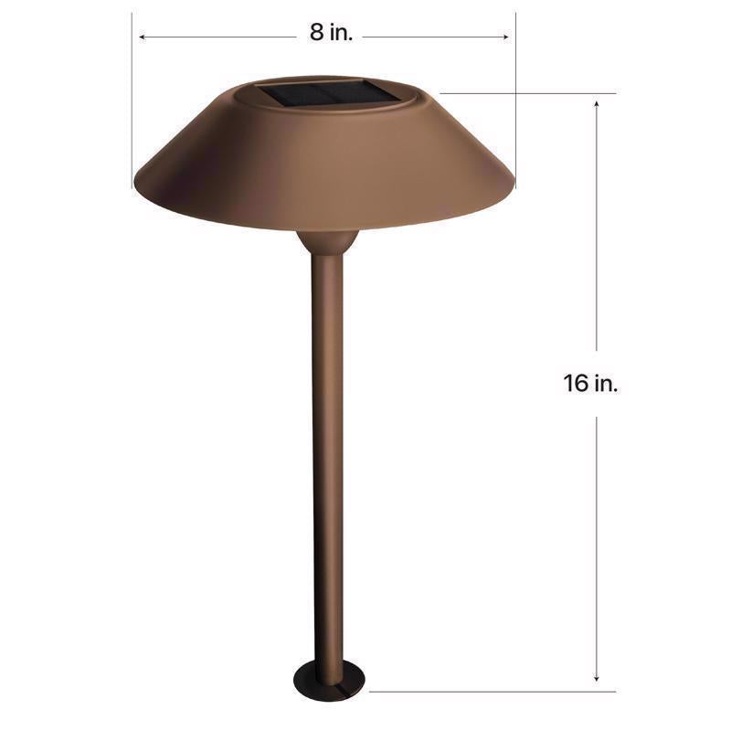 Feit OneSync Bronze Solar Powered 0.4 W LED Pathway Light