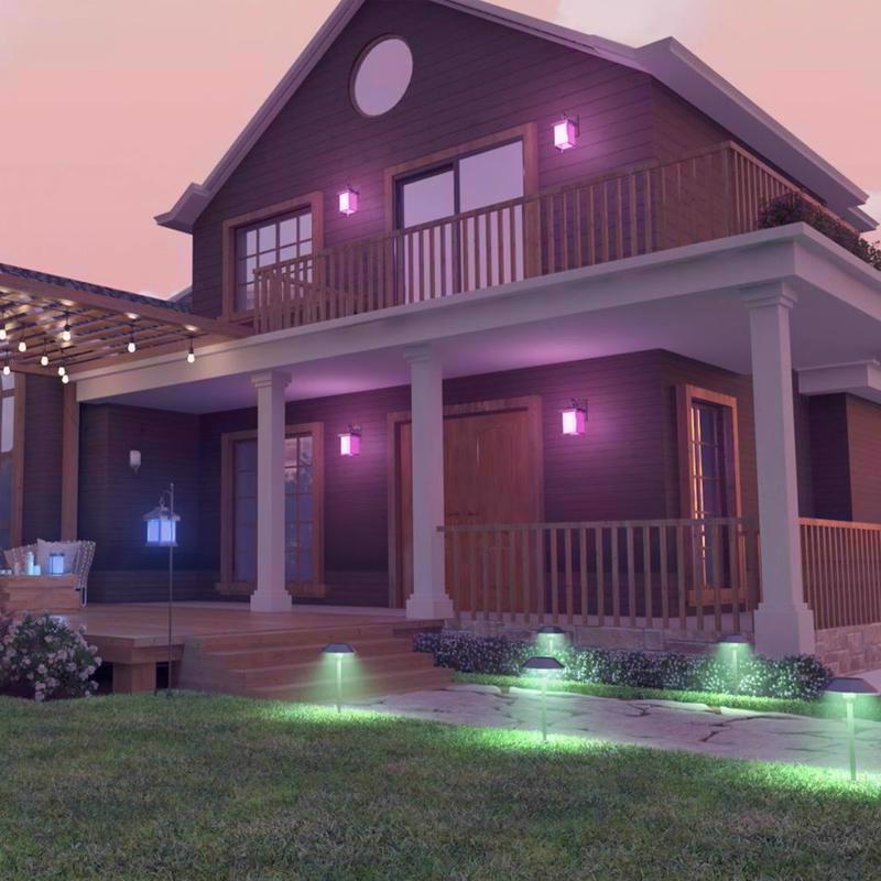 Feit OneSync Bronze Solar Powered 0.4 W LED Pathway Light 2 pk