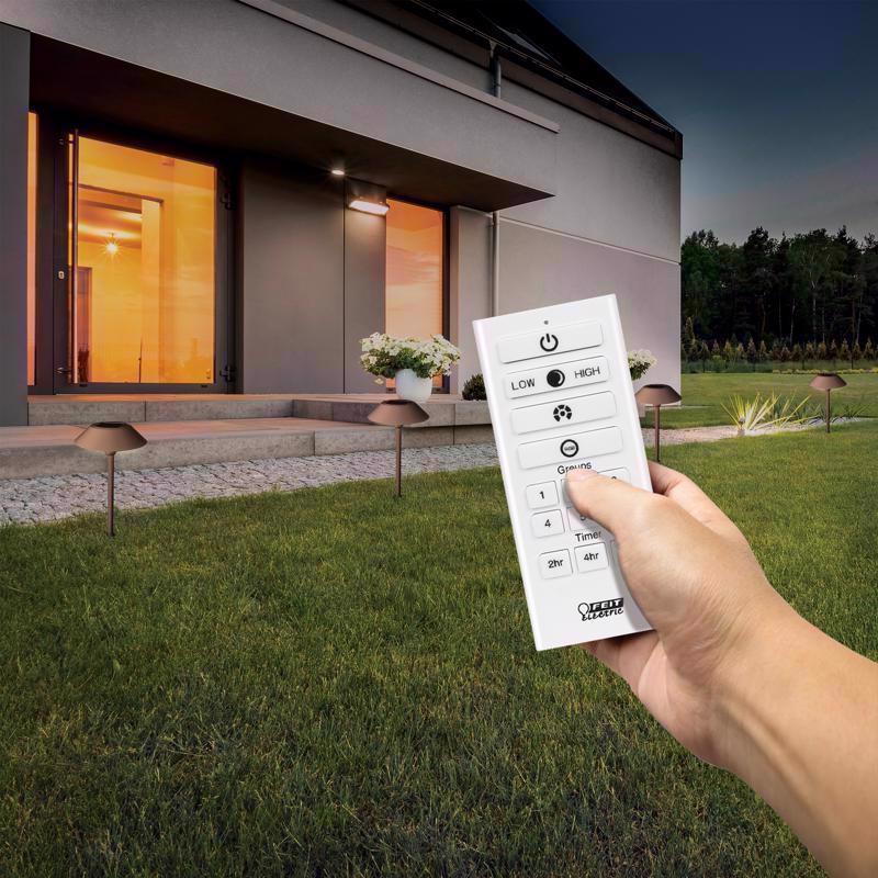 Feit OneSync Bronze Solar Powered 0.4 W LED Pathway Light 2 pk