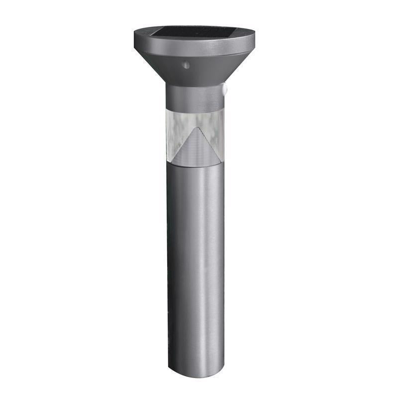Feit OneSync Brushed Nickel Solar Powered 0.4 W LED Bollard Light